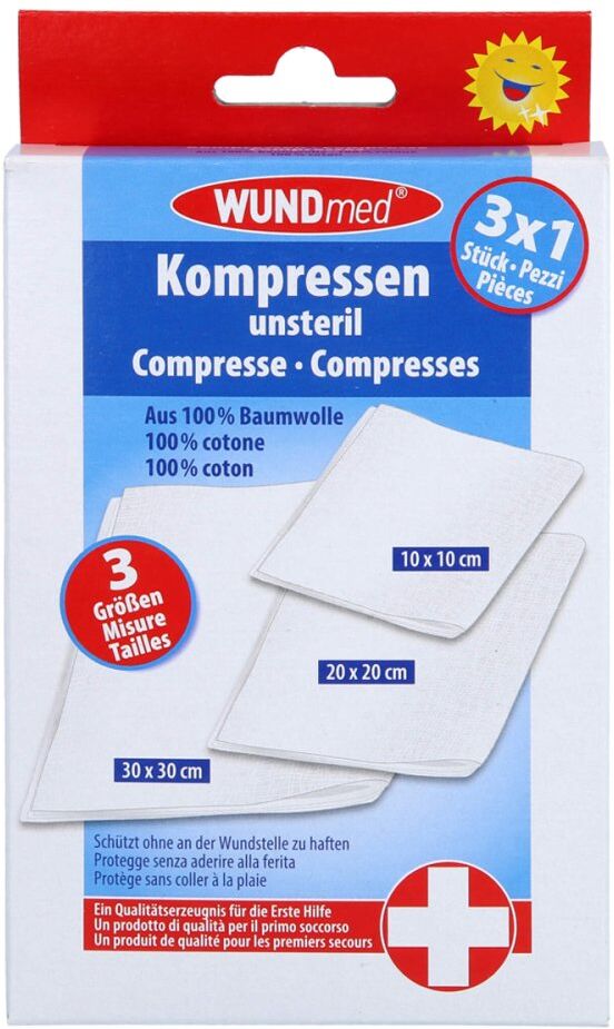 Kompressen unsteril 3 Grössen 3stk