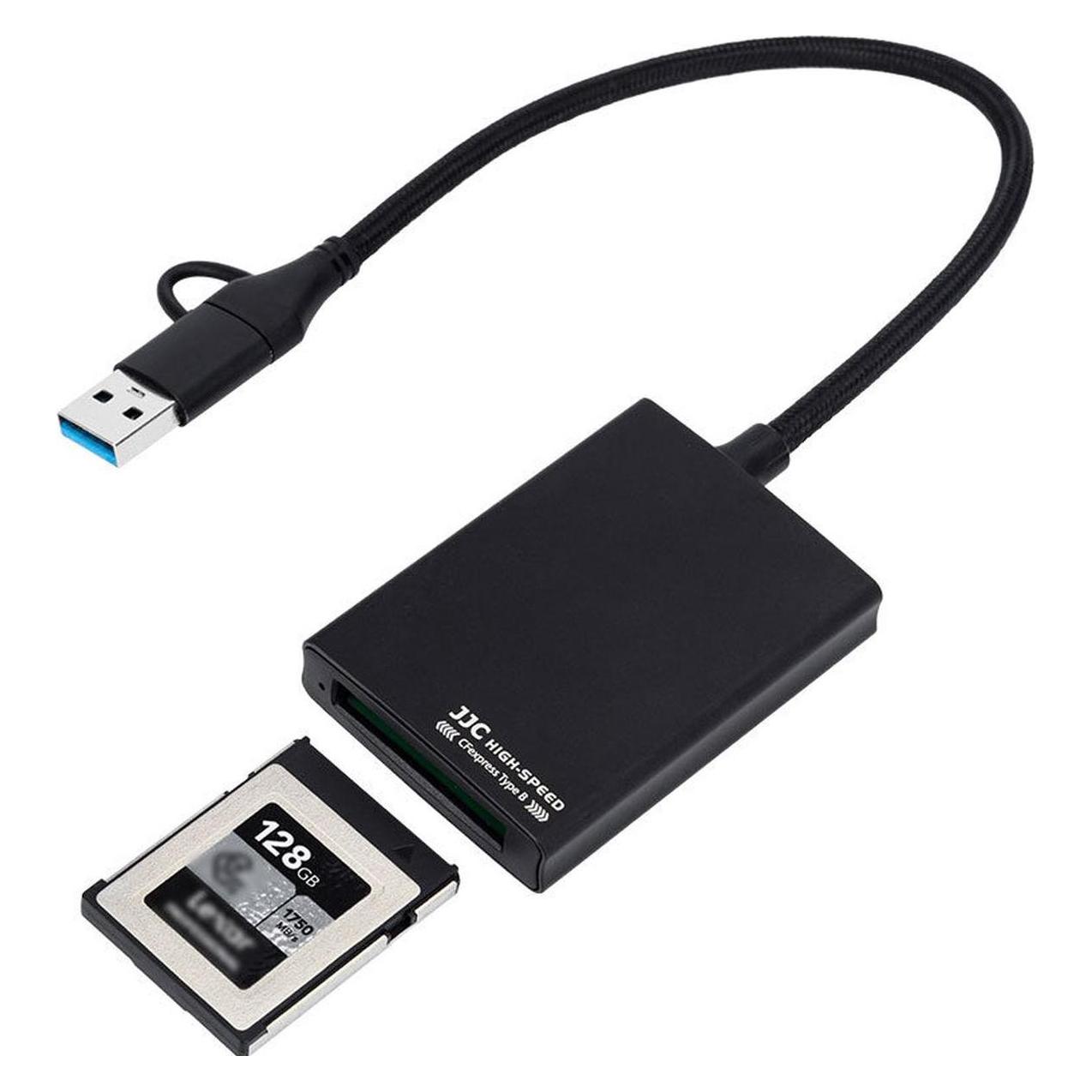 JJC CR CFB BLACK Card Reader (USB 3.0, USB 3.2 Gen 2, USB-C) (D285571)