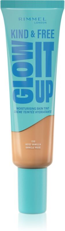 Rimmel Kind & Free Glow It Up lightweight tinted moisturiser shade 150 Rose Vanilla 30 ml