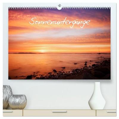 Sonnenuntergänge (hochwertiger Premium Wandkalender 2027 DIN A2 quer), Kunstdruck in Hochglanz
