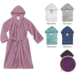 Tom-Tailor »Basic« Velour Bademantel 110401  – erhältlich in 10 Farben