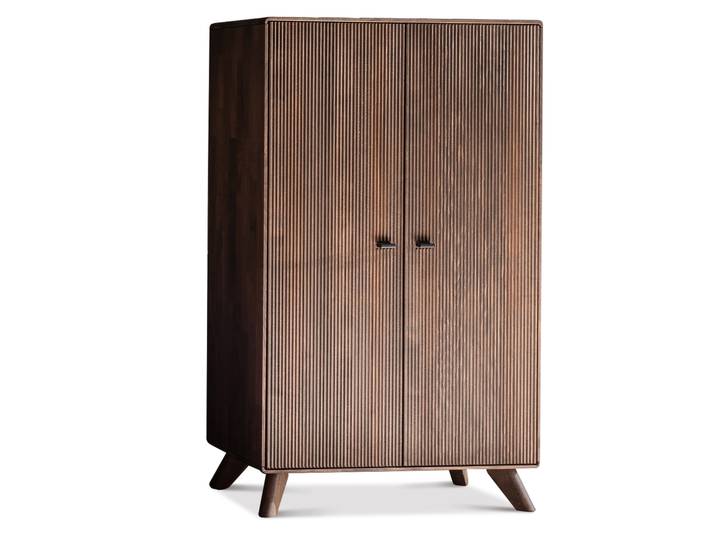 JAKARTA Highboard I, Material Massivholz, Kernbuche Tabak geölt