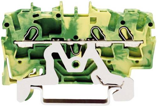 WAGO 2002-1307 Schutzleiterklemme 5.20mm Zugfeder Belegung: PE Grün, Gelb