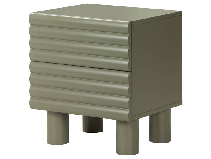 Nuit Commode LUOBA 48 x 55 x 42cm Vert/Vert olive