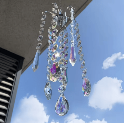 Inspire Picks Crystal Chandelier Suncatcher Rainbow Prism Window Hanging Decor Pendant a