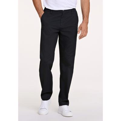 Chinos LINDBERGH "Chinos Relaxed Fit", Herren, Gr. XXL, schwarz, Obermaterial: 98% Baumwolle, 2% Elasthan, unifarben, relaxed fit, Hosen