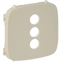Legrand Valena Allure, Abdeckung für 3-fach RCA (mandelweiß)