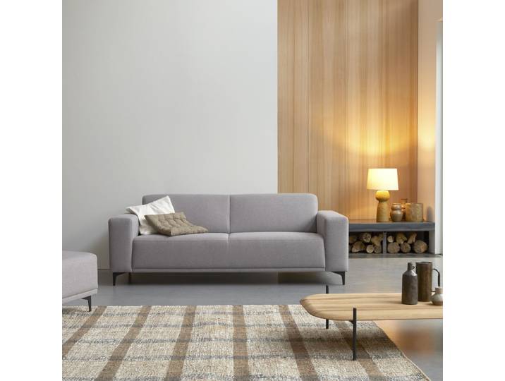 3-Sitzer-Sofa Lars mit taupegrauem Stoffbezug ,3-Sitzer - Grau