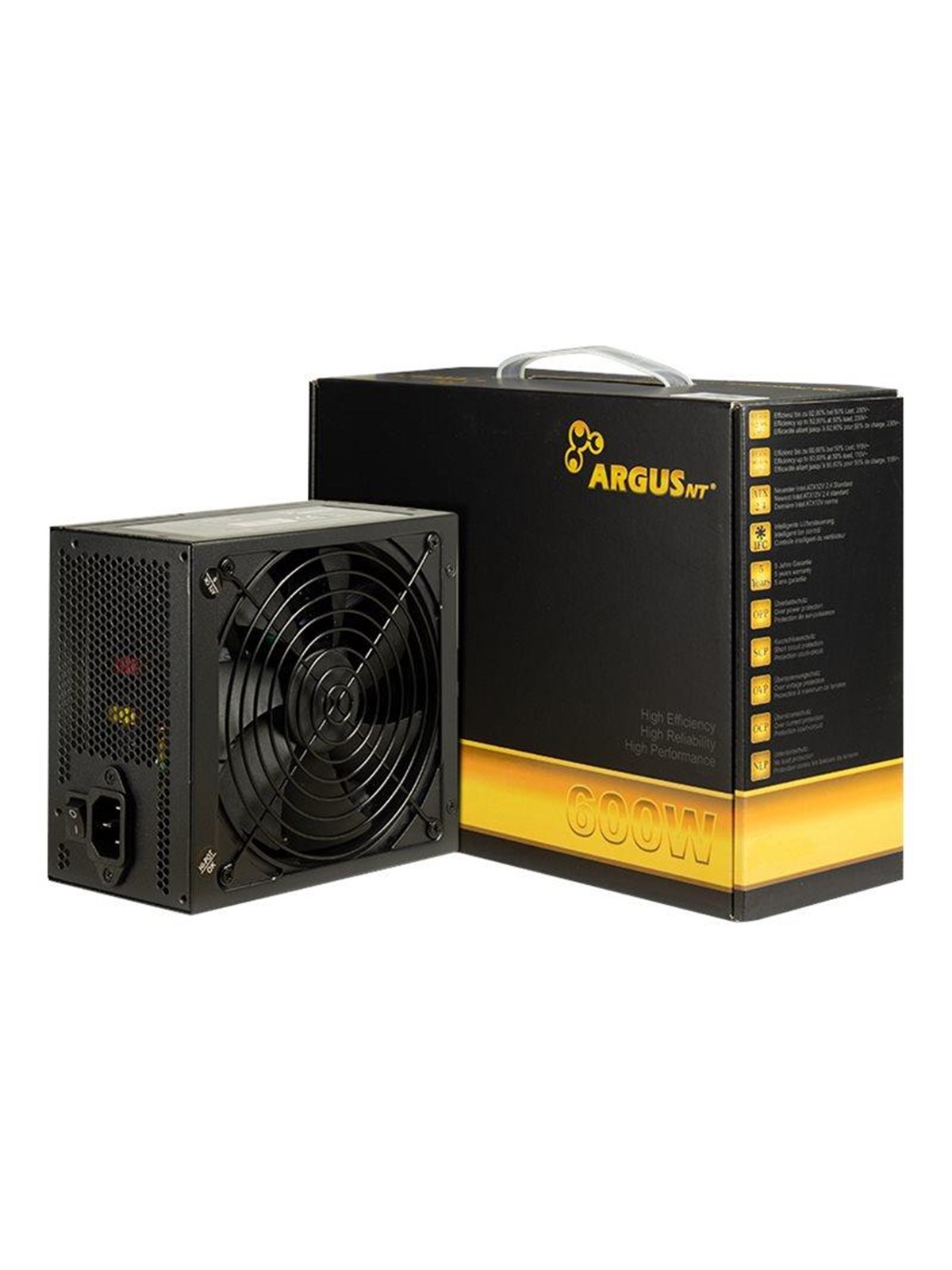 Inter-Tech Argus GPS-600 Netzteile - 600 Watt - 140 mm - ATX 2.4 - 80 Plus Gold zertifiziert