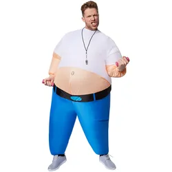 tectake® Selbstaufblasbares Kostüm Personal Trainer