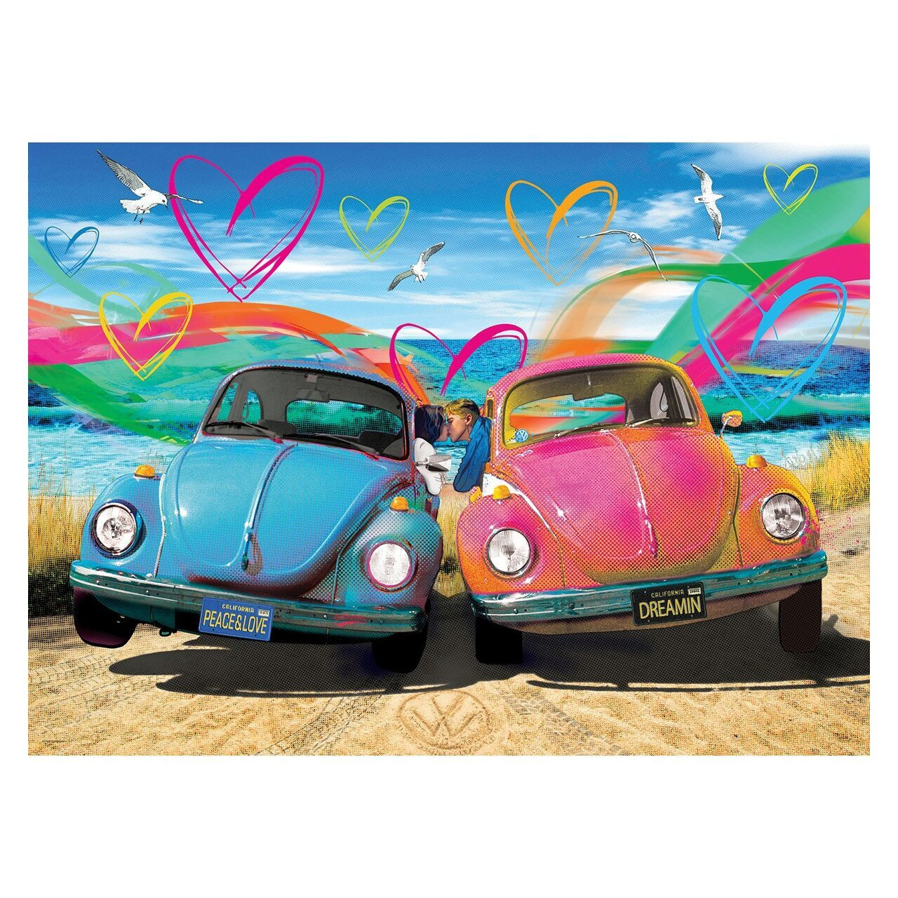 Eurographics Puzzel VW Kever Liefde - 1000 stukjes