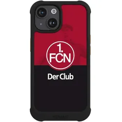 Nivocase Hülle für Apple iPhone 15 Stossfeste Handyhülle NIVOmax Case Schwarz 1. FC Nürnberg Der Club (Apple iPhone 15), Smartphone Hülle, Schwarz