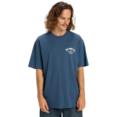 T-Shirt DC SHOES "Pro Service", Herren, Gr. S, blau (estate blau), Obermaterial: 75% Baumwolle, 25% Baumwolle., Shirts T-Shirt