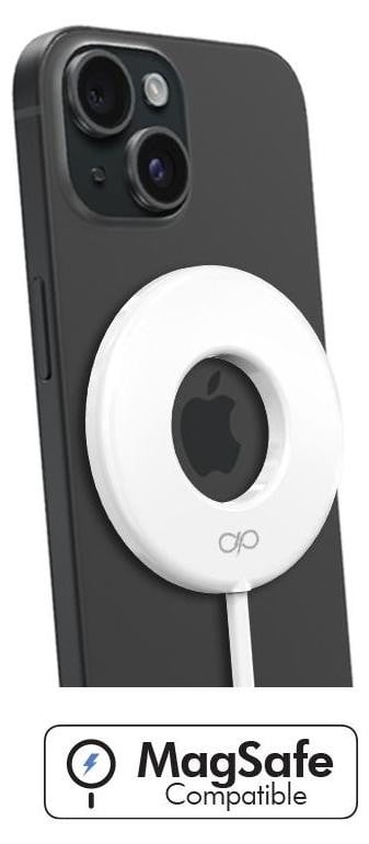 Force Power Inductielader met ring, compatibel met MagSafe, 15W, wit