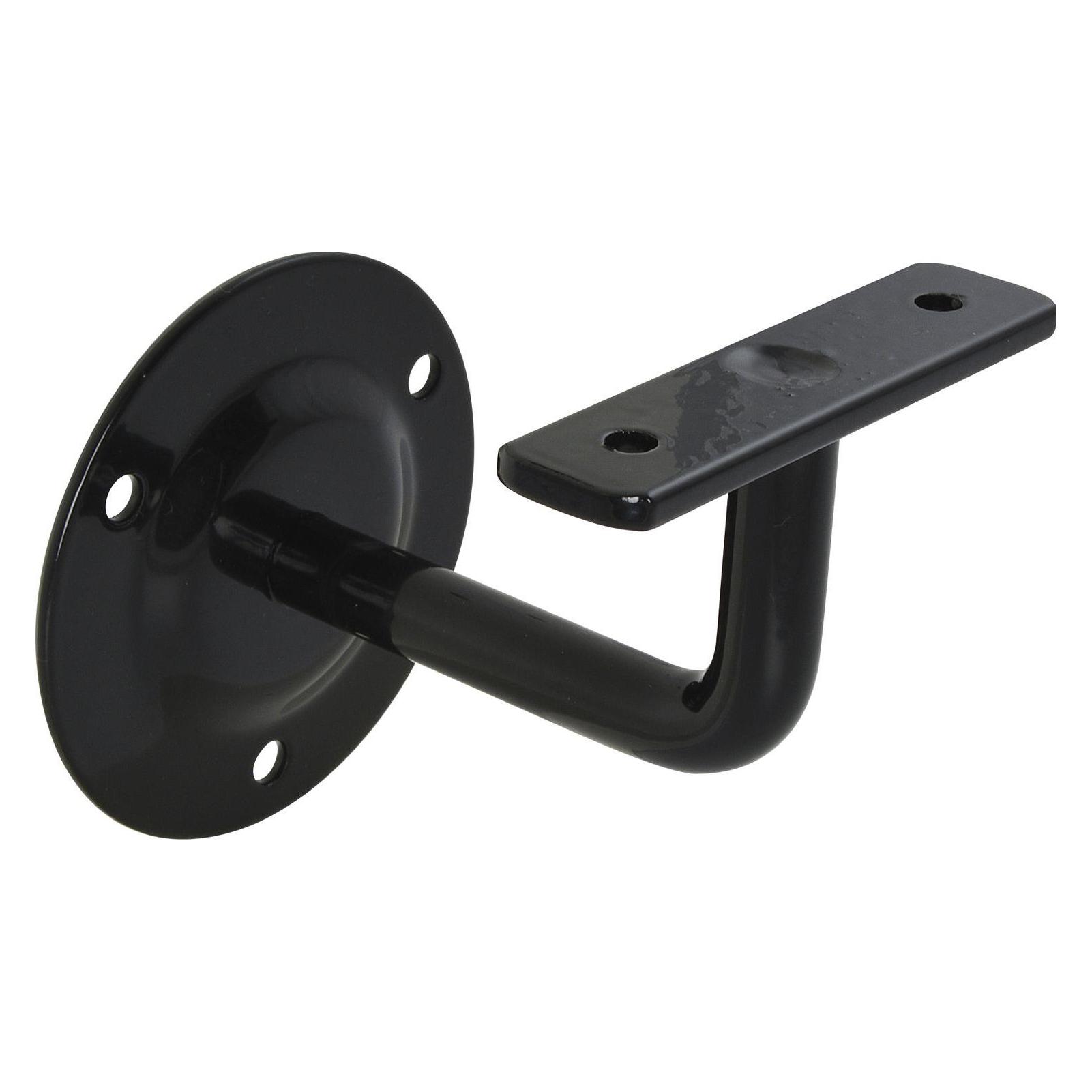Schösswender SCHÖSSMETALL Handlaufträger rund, Wandabstand 80 mm, schwarz beschichtet (Stahl) (42725370)