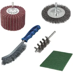 wolfcraft, Schleifmittel, 1 Metall-Bearbeitungs-Set 5-tlg.
