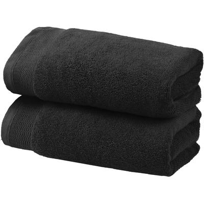 Handtücher OTTO HOME "Fenya, flauschig und weich, Premium Handtücher, Duschtücher, 550gr/m²", weiß (anthrazit), B:50cm L:100cm, Webfrottier, Obermaterial: 100% Baumwolle, Handtücher, mit Bordüre, Set, 100% Baumwolle, Hotel-Qualität, 5 Jahre Garantie