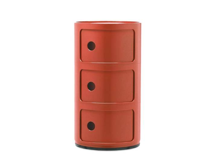 KARTELL table de chevet COMPONIBILI à trois éléments (Orange - ABS)