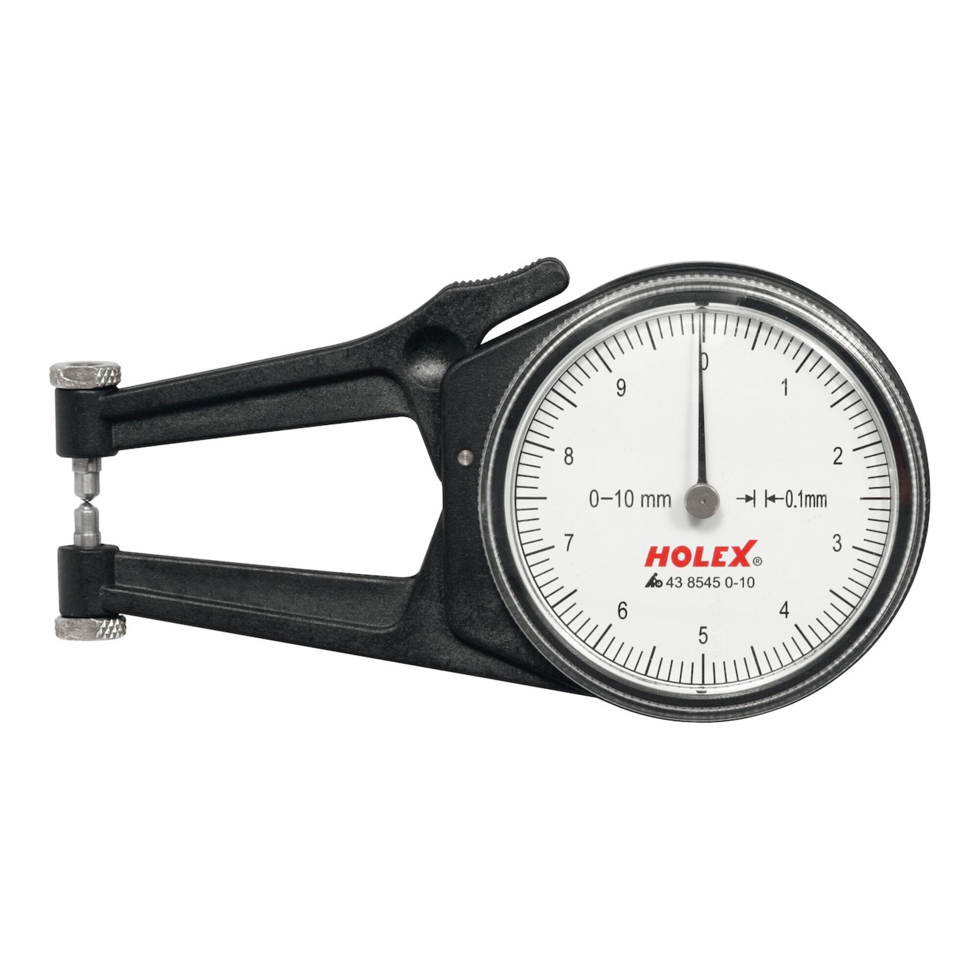 Holex Außen-Schnelltaster 0-10 mm mit Uhr - 438545 0-10)