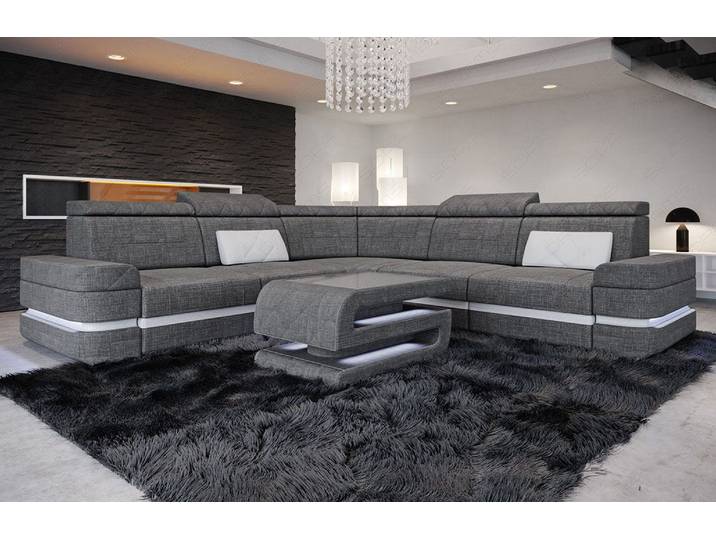 Ecksofa Positano L-Form aus Stoff