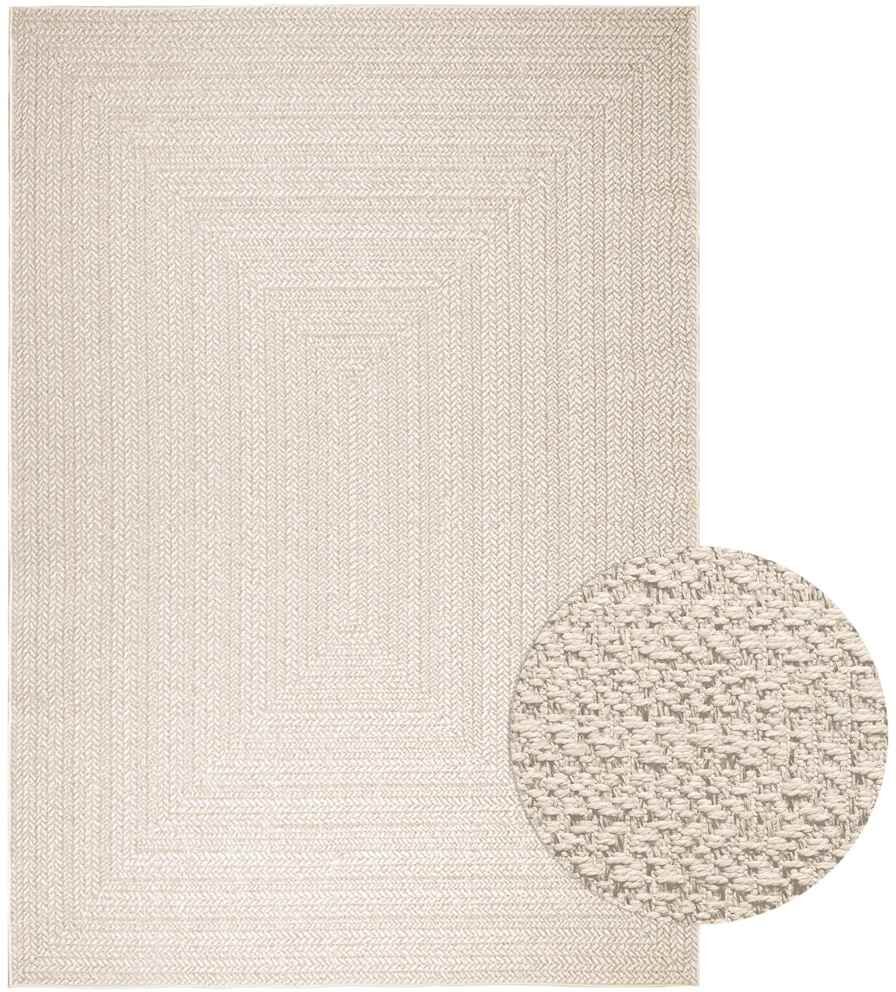 vidaXL Tapis ZIZUR crème 200x290 cm aspect de jute intérieur extérieur