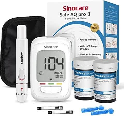 Sinocare Safe Aq Pro I Kit Medidor Glucómetro + Punción + 50