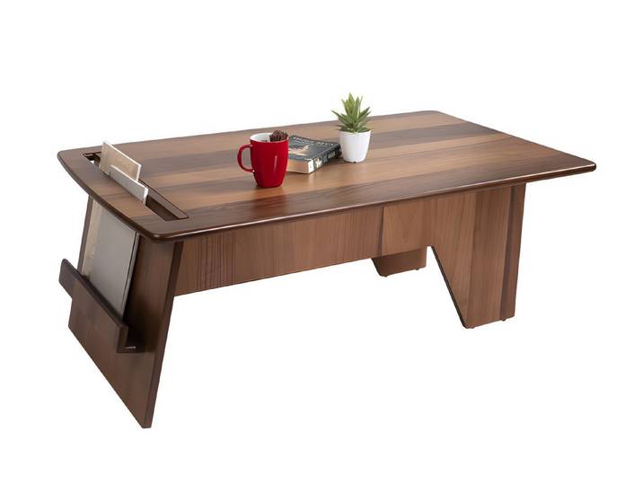 Xlmoebel Couchtisch Eleganter rechteckiger Tisch mit Ablagefach für jedes Interieur (Packung, Couchtisch mit Ablagefach), Made in Europa