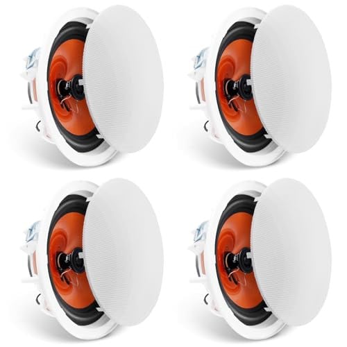 VEVOR Set van 4 passieve plafondluidsprekers, 100W, Wit