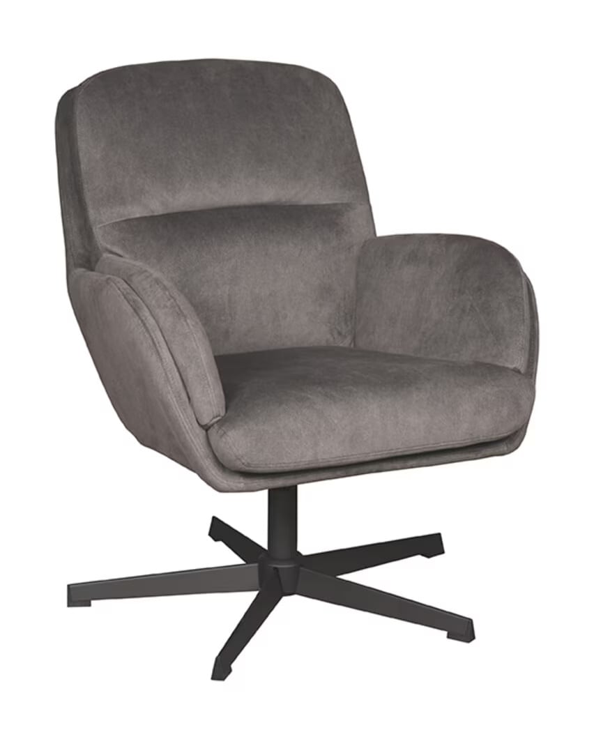 LABEL51 Draaifauteuil Moss - Antraciet