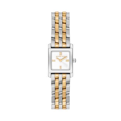 Quarzuhr MICHAEL KORS "Georgie", gold (edelstahlfarben, gelbgoldfarben), Armbanduhren, Damen, Quarzuhr, Armbanduhr, Damenuhr, Edelstahlarmband, analog