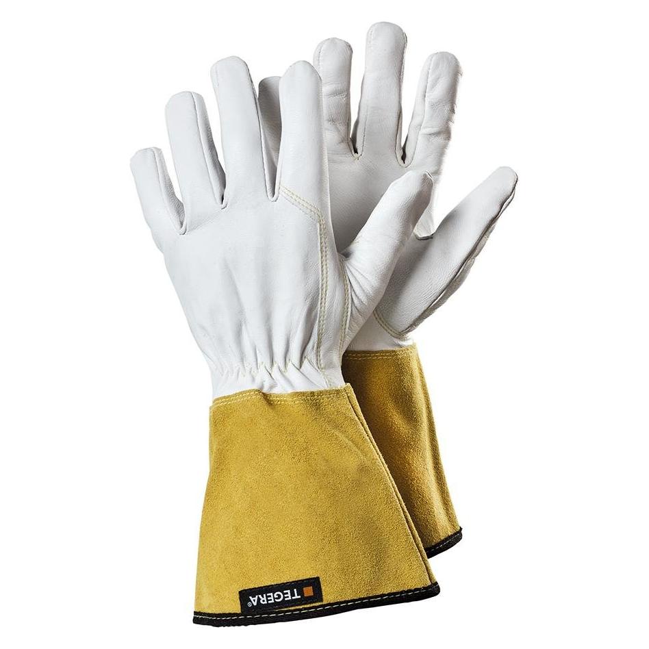 Tegera Ejendals 126A, Workshop gloves, White, Yellow, Workshop, Adult, Adult, Scratch resistant (8) (126A-8)