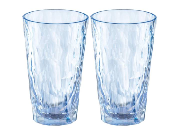 Gläser-Set Koziol Aquamarine Kunststoff H 14.1 cm 300 ml 2 Stk - Gläser-Set