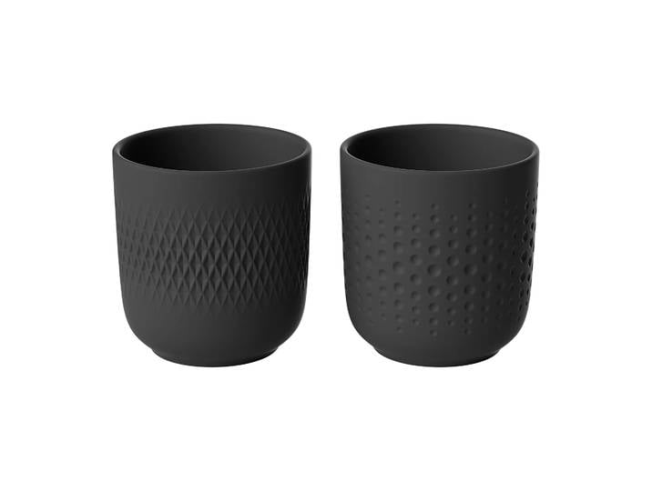 Villeroy & Boch Pack de 2 tasses Manufacture Collier Noir