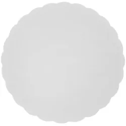 CROKUS Weißer, gewellter Teller ø 25 cm (250 Stück)