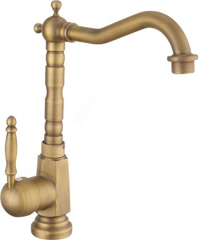 Rea Wastafelkraan Bona Old Gold High met draaibare uitloop