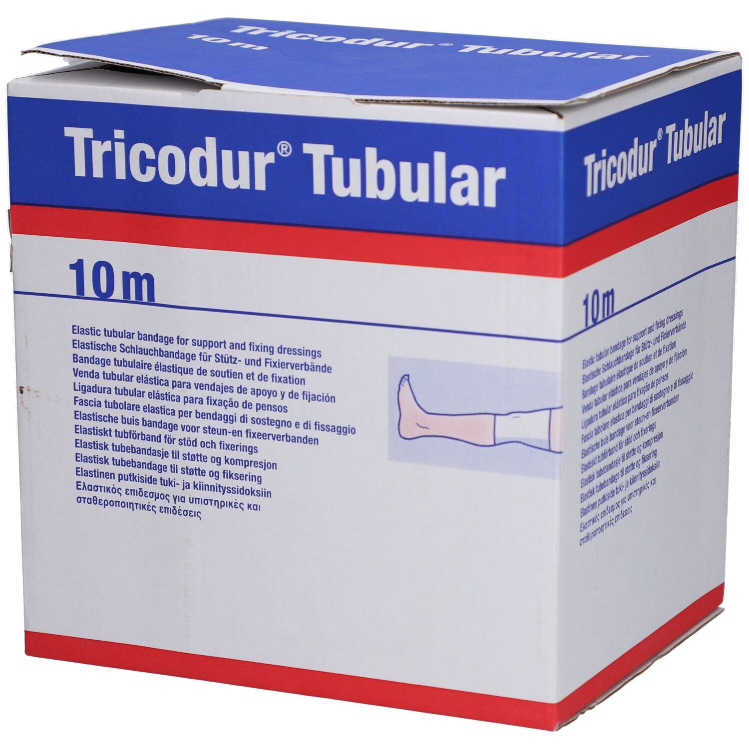 Tricodur Schl.-Bandage Gr.F 10 cmx10 m weiß 1 St Verband