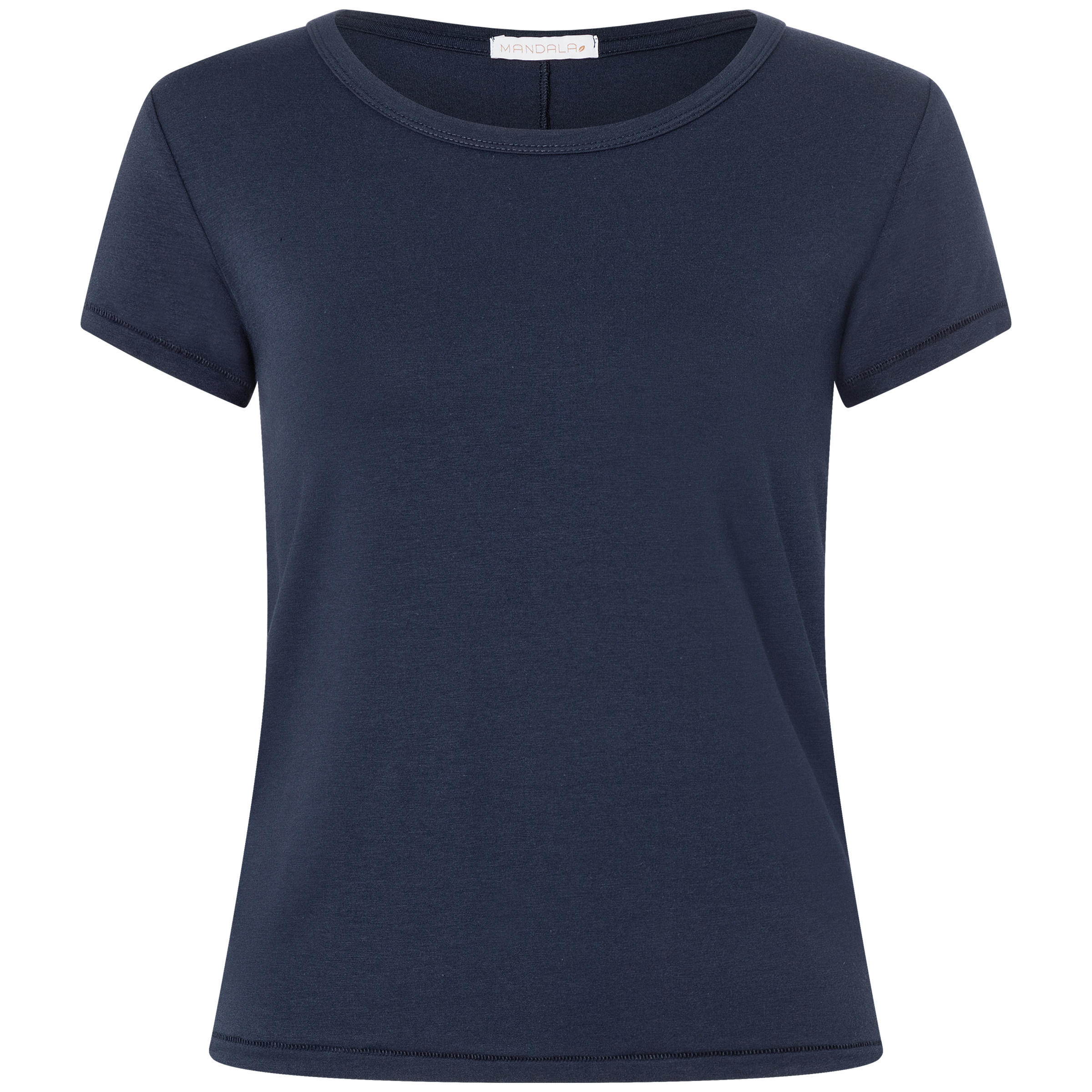 Mandala Round Neck Damen T-Shirts blau Größe L Yoga Hautfreundlich