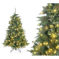 Evergreen Künstlicher Weihnachtsbaum Mesa Fichte | inkl. LEDs | Grün | 180 cm - Grün