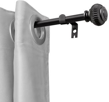 UTOPIA ALLEY Wall Mounted 3/4 Inch Curtain Rod - Adjustable Drapery Rods, Gold Curtain Rods, Bedroom Decorative Curtain Rods