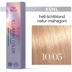 Wella Illumina Color Haarfarbe 10/05 Hell Lichtblond Natur Mahagon