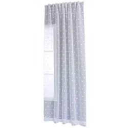 GARDINE VALENCIA HxB 245x145 cm Natur Snowflakes