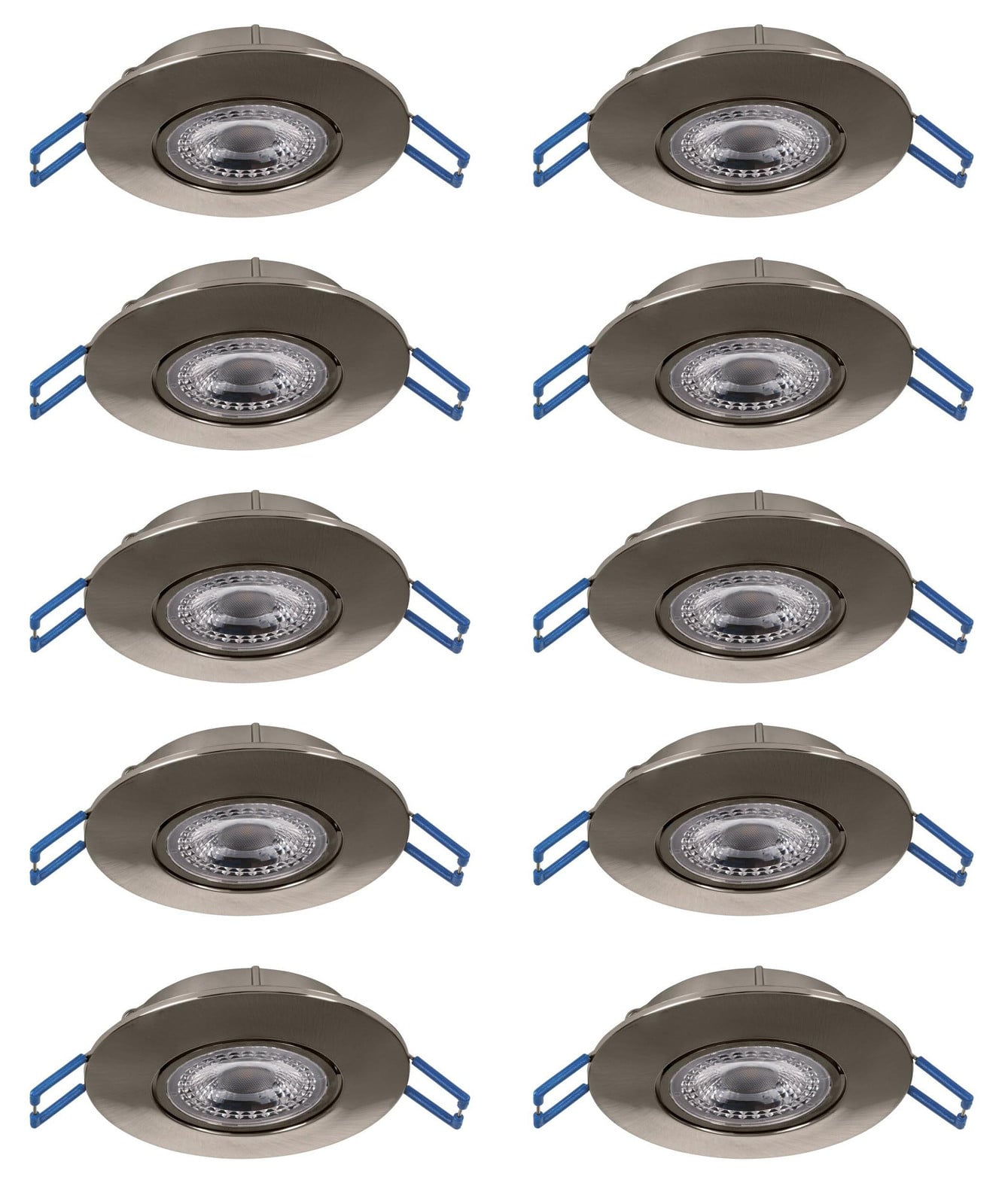 Eglo Zujar LED inbouwspots set van 8 schwenkbare plafondspots
