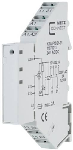 Metz Connect Koppelbaustein 24, 24 V/AC, V/DC (max) 2 Wechsler 11070213 1St.