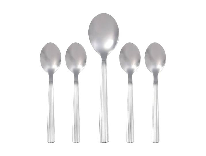 Aida Set de couverts Groovy Lot de 5 Acier inoxydable