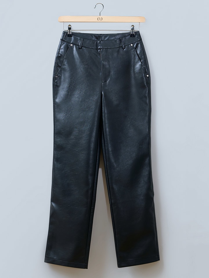 LeGer Kunstlederhose "Insa" in Schwarz - 38