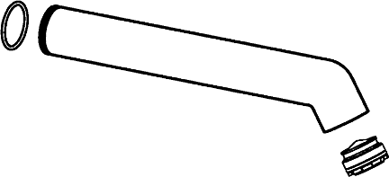 Hansa Auslauf komplett zu 5327 59913719 200 mm chr
