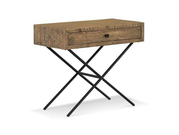 Console - DECORATION D'AUTREFOIS - 1 tiroir - Bois Métal - Marron