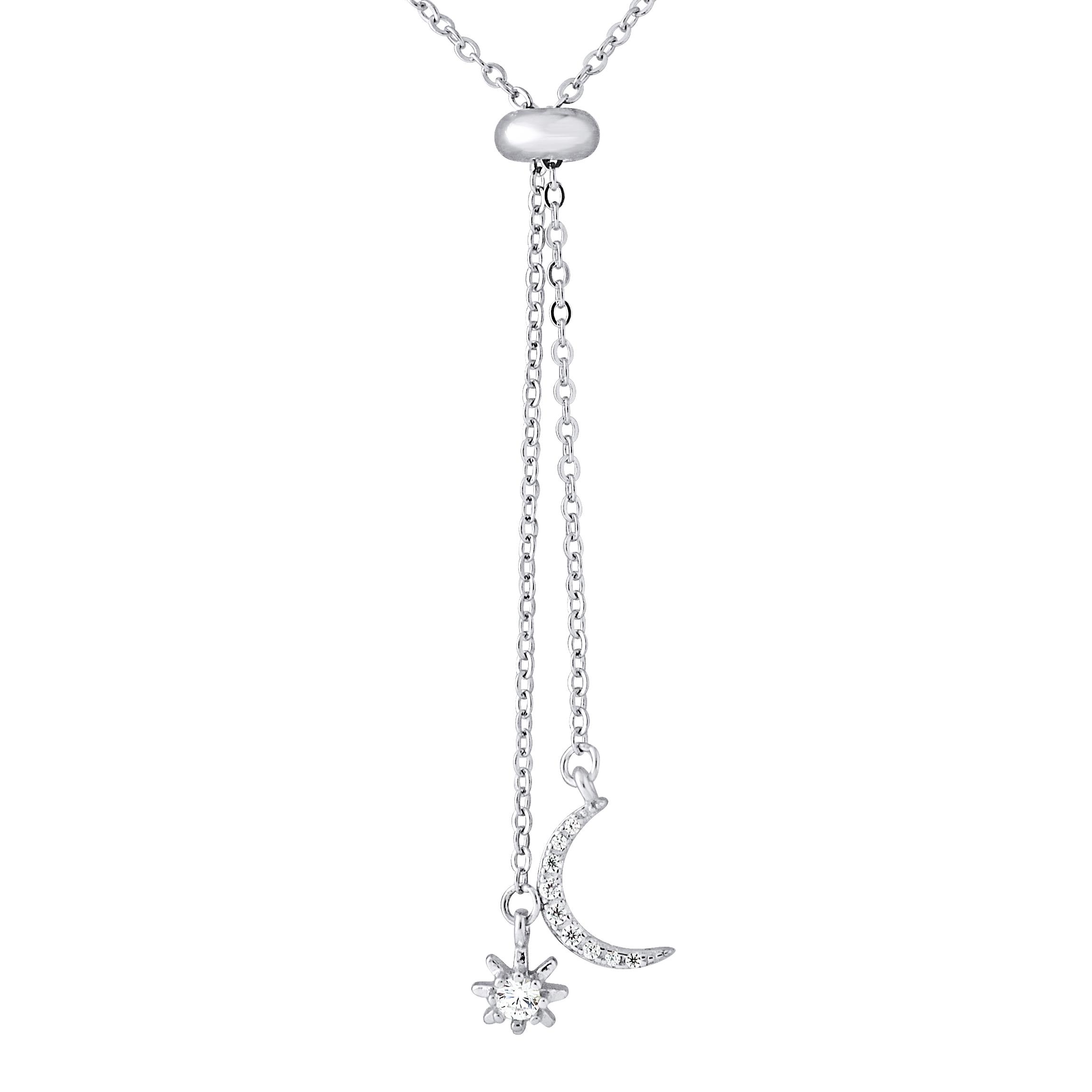 Maanketting en ster zirkoniumoxides 925