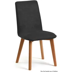 ESSZIMMERSTUHL (6er-Set) Darci 47x92x60 Eiche geölt/Anthrazit