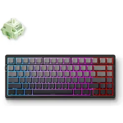 Mchose G75 Pro (US, Kabelgebunden, Kabellos), Tastatur, Schwarz
